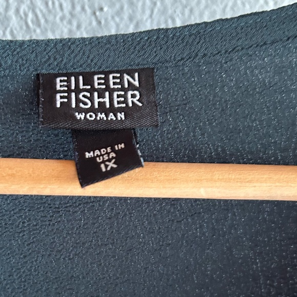 Eileen Fisher, crepe single button open front cardigan, size XL - Picture 8 of 9